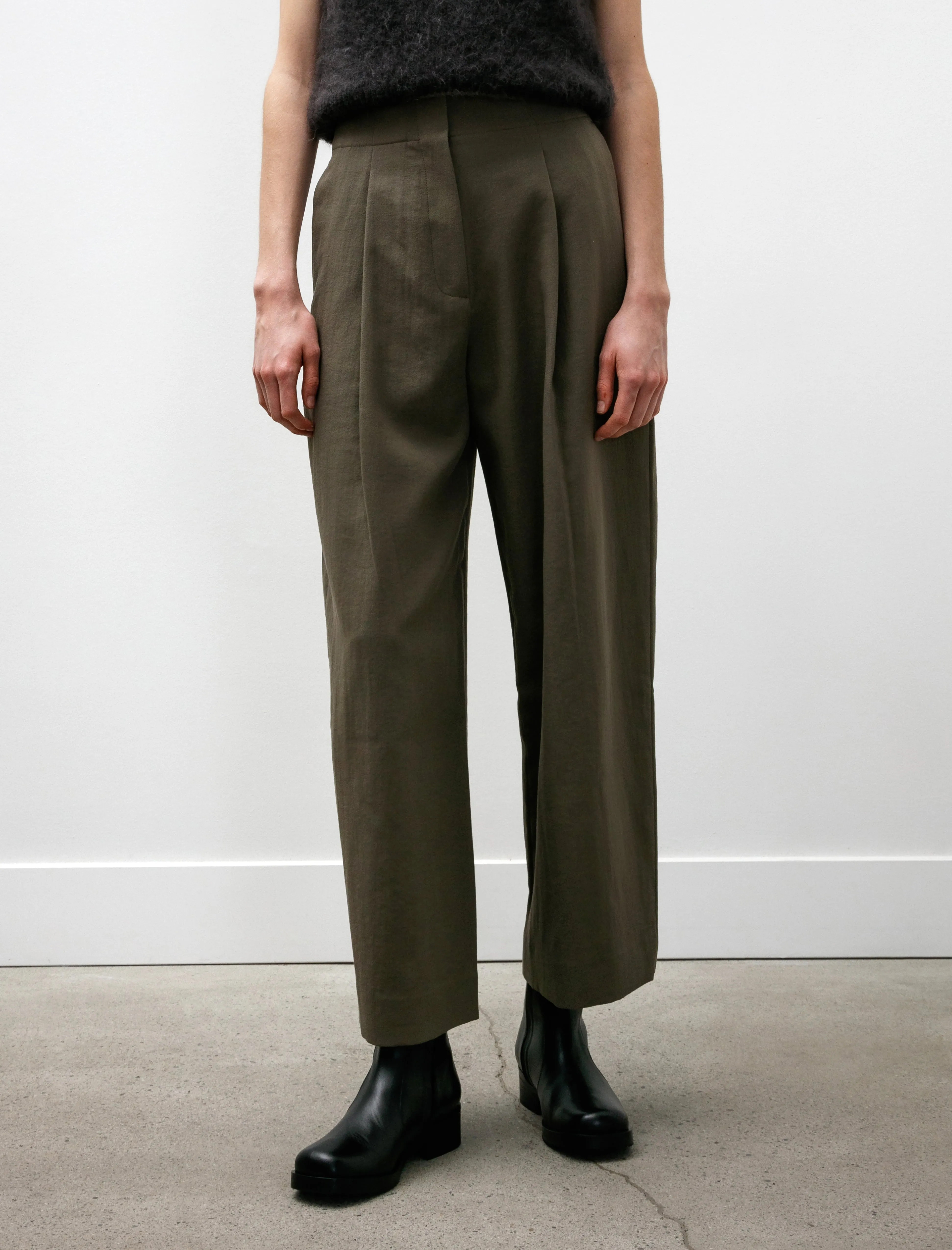Ansell Deep Pleat Pants Fossil