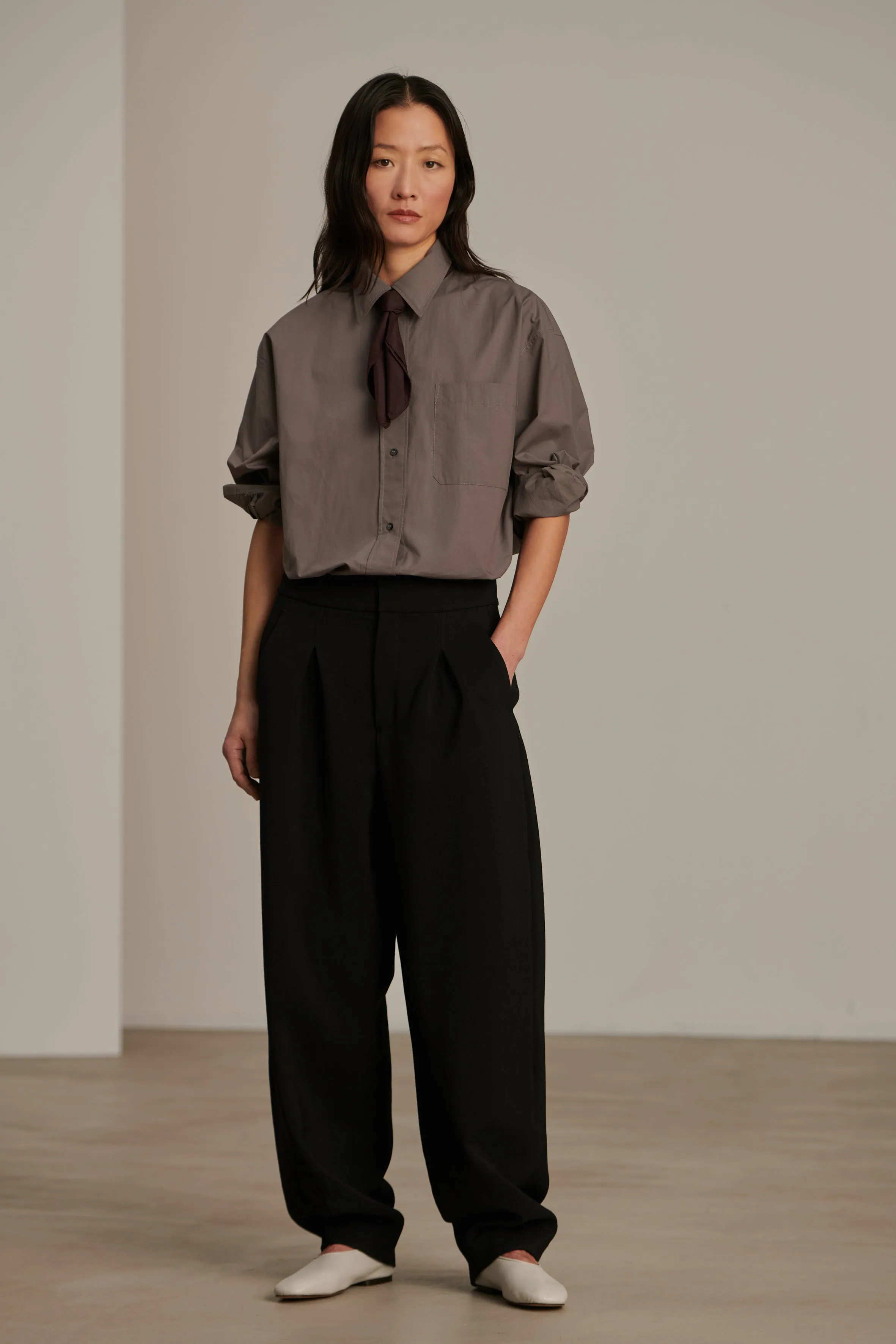 BAPTISTE BLACK TROUSERS