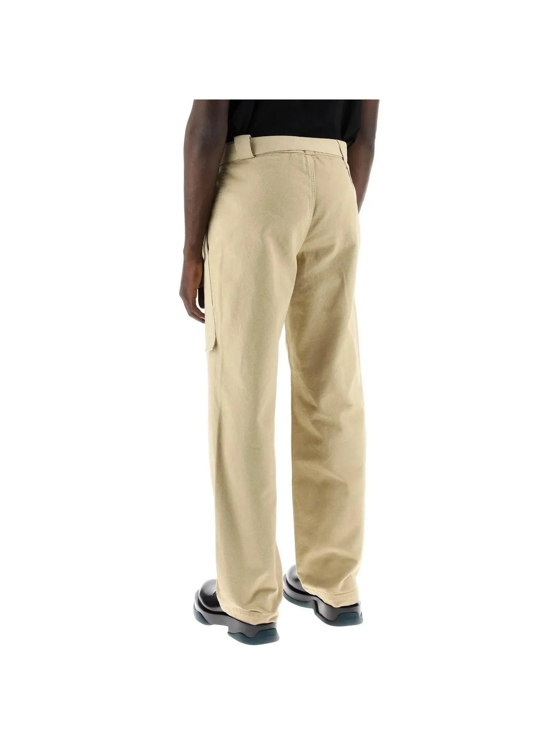 Belted Cotton Pants