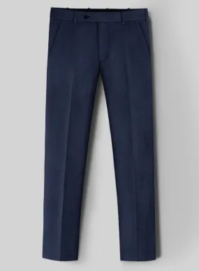 Birdseye Wool Royal Blue Pants