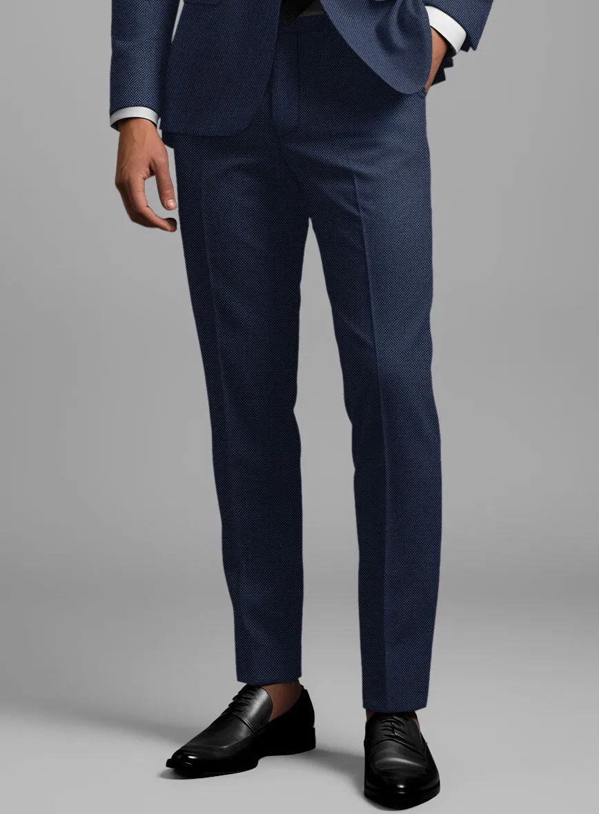 Birdseye Wool Royal Blue Pants