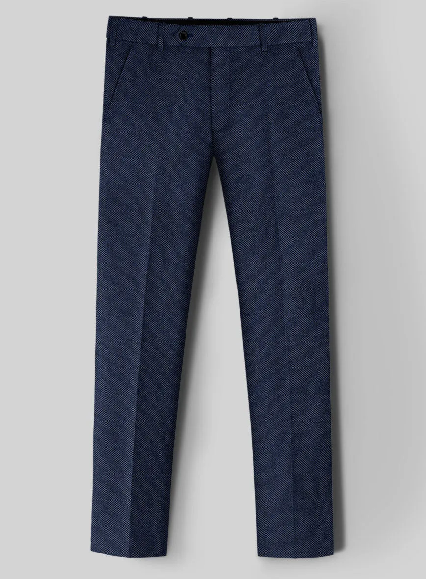 Birdseye Wool Royal Blue Pants