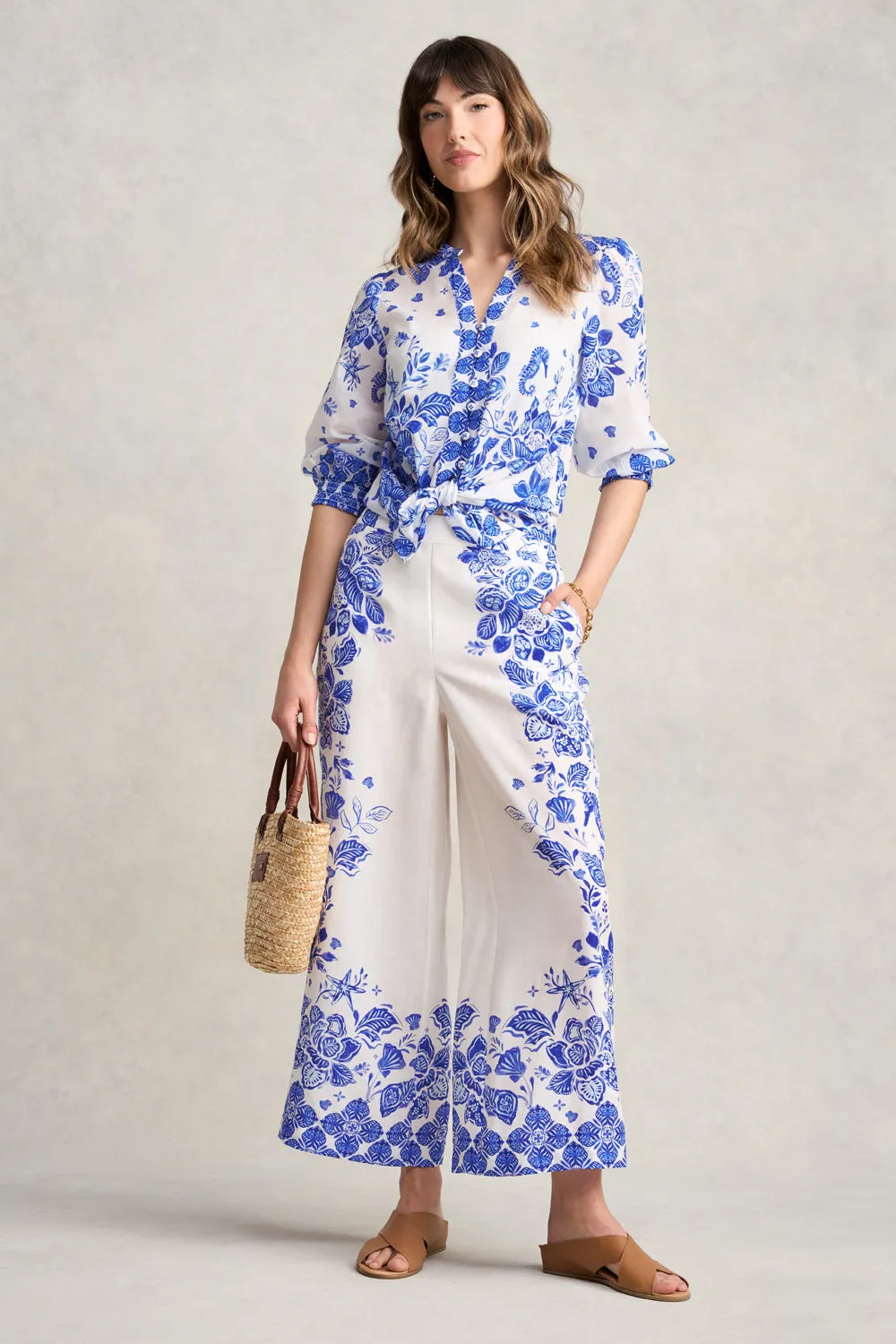 Border Print 7/8th Pant
