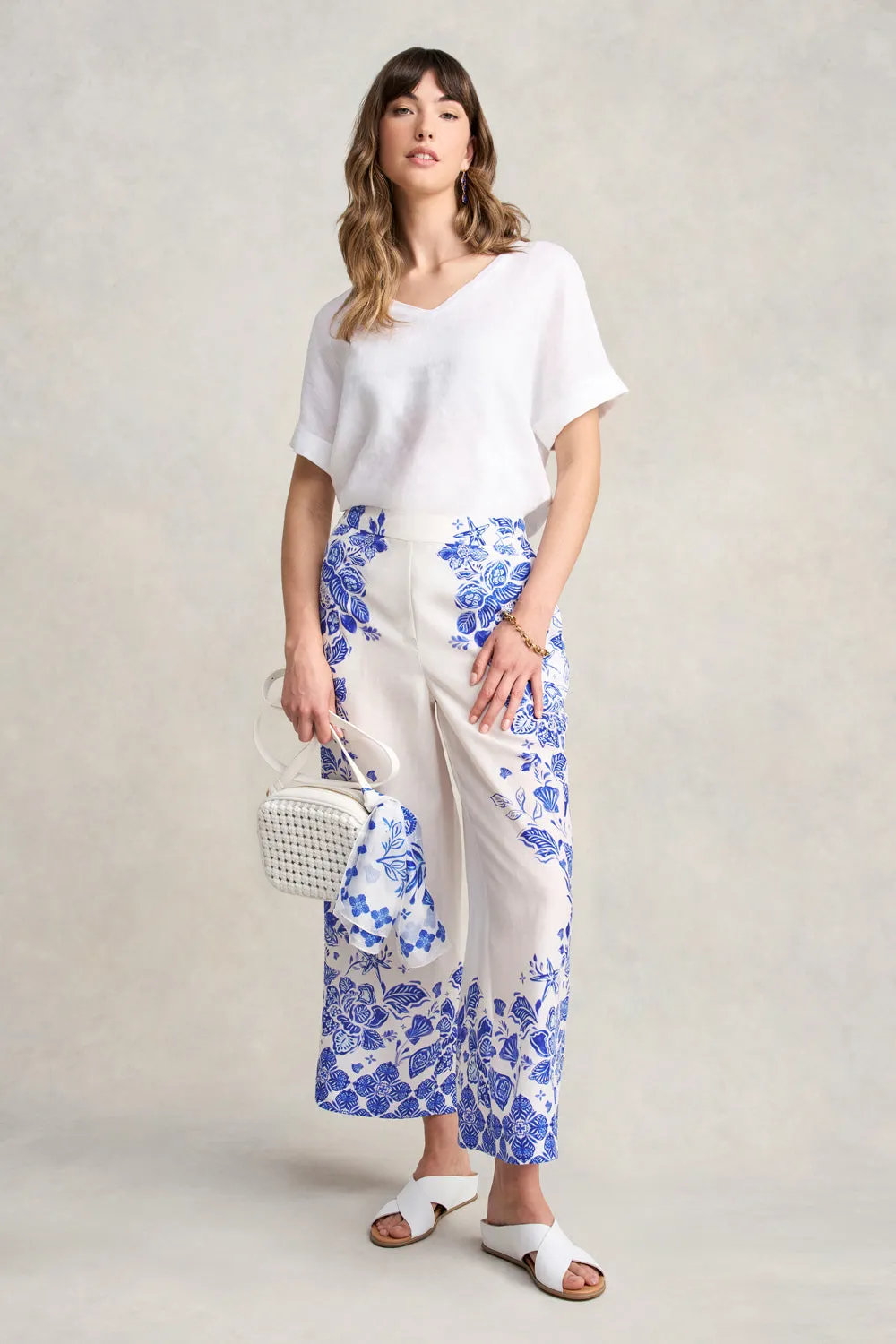 Border Print 7/8th Pant
