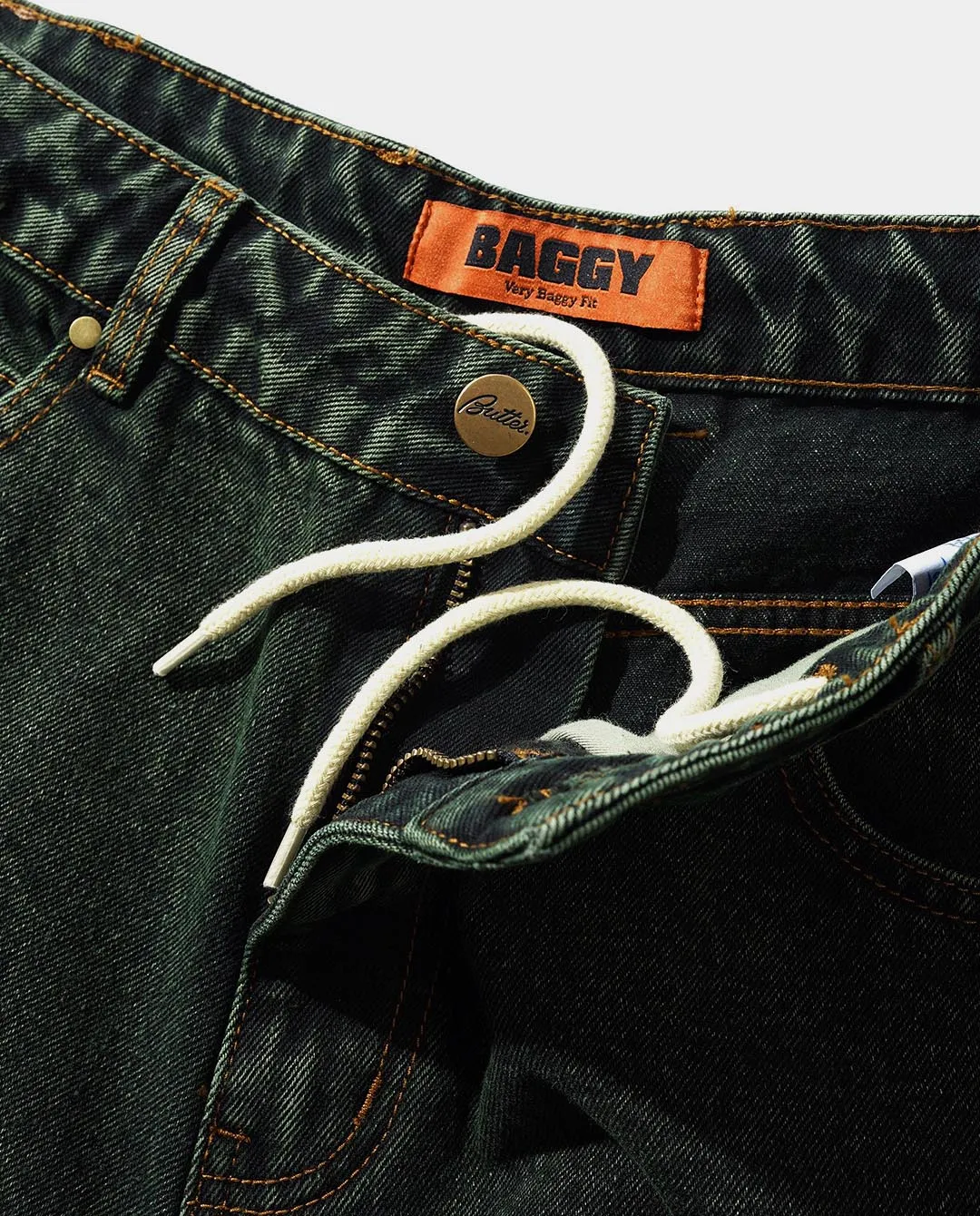 Butter Goods - Lock Baggy Denim Jeans - Washed Ivy