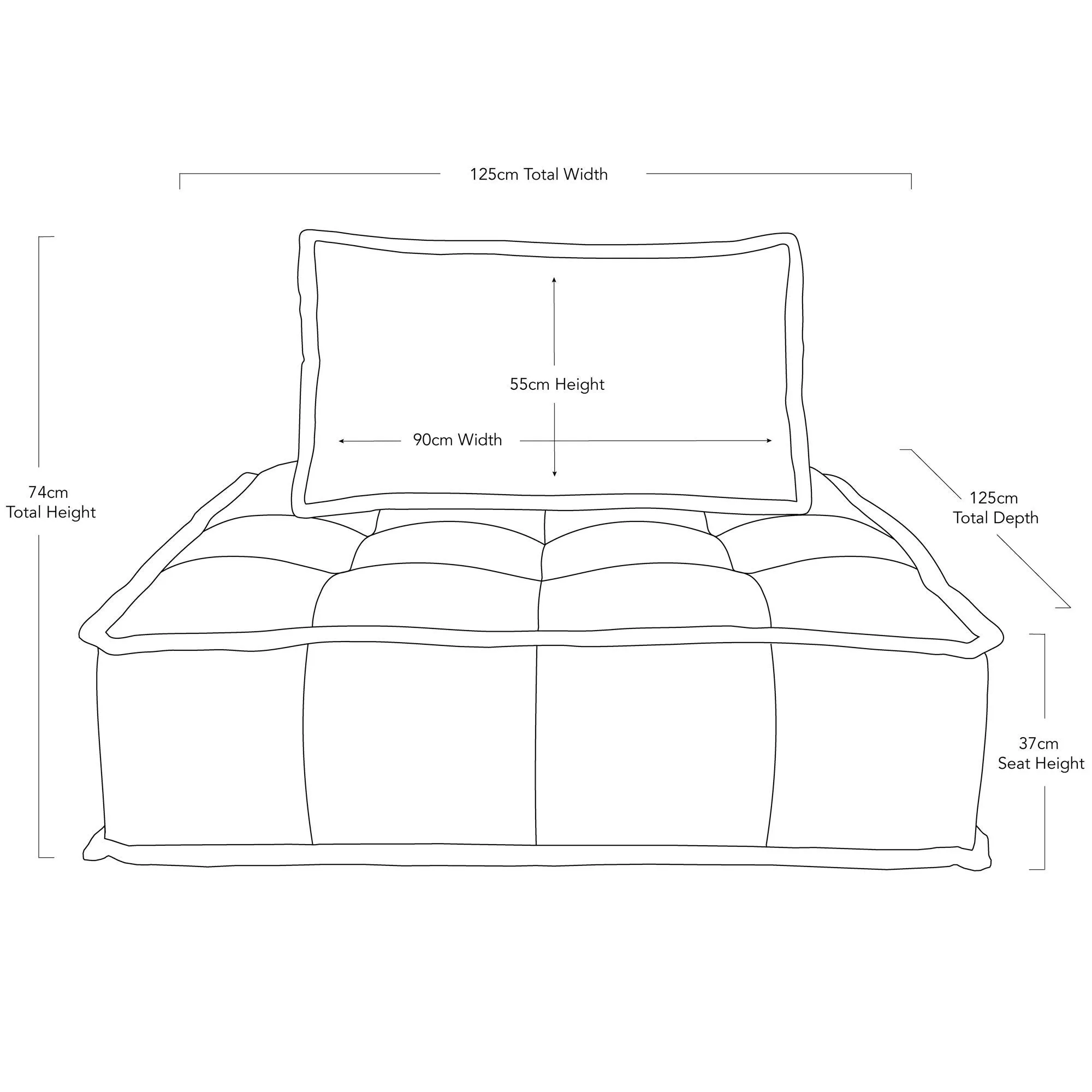 Capri Lounger - Cognac Leather