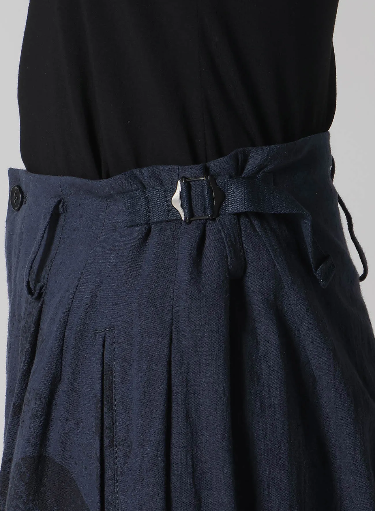C/L POPLIN STONE DESIGN FLIGHT PANTS