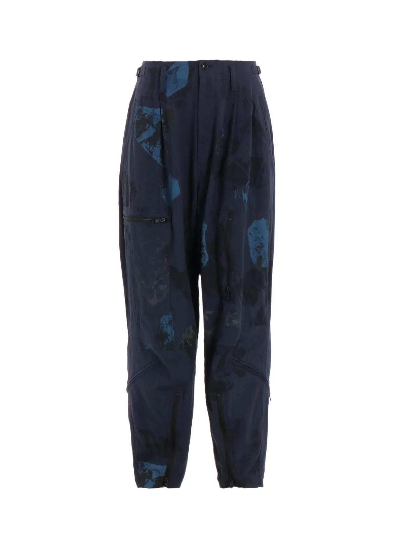 C/L POPLIN STONE DESIGN FLIGHT PANTS