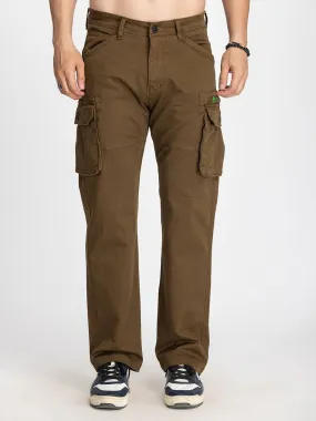COFFEE BROWN COTTON CARGO 6-POCKETS DOPE VIBEZ