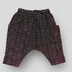 Cotton Black and White Dash Harem Pants for Babies and Kids