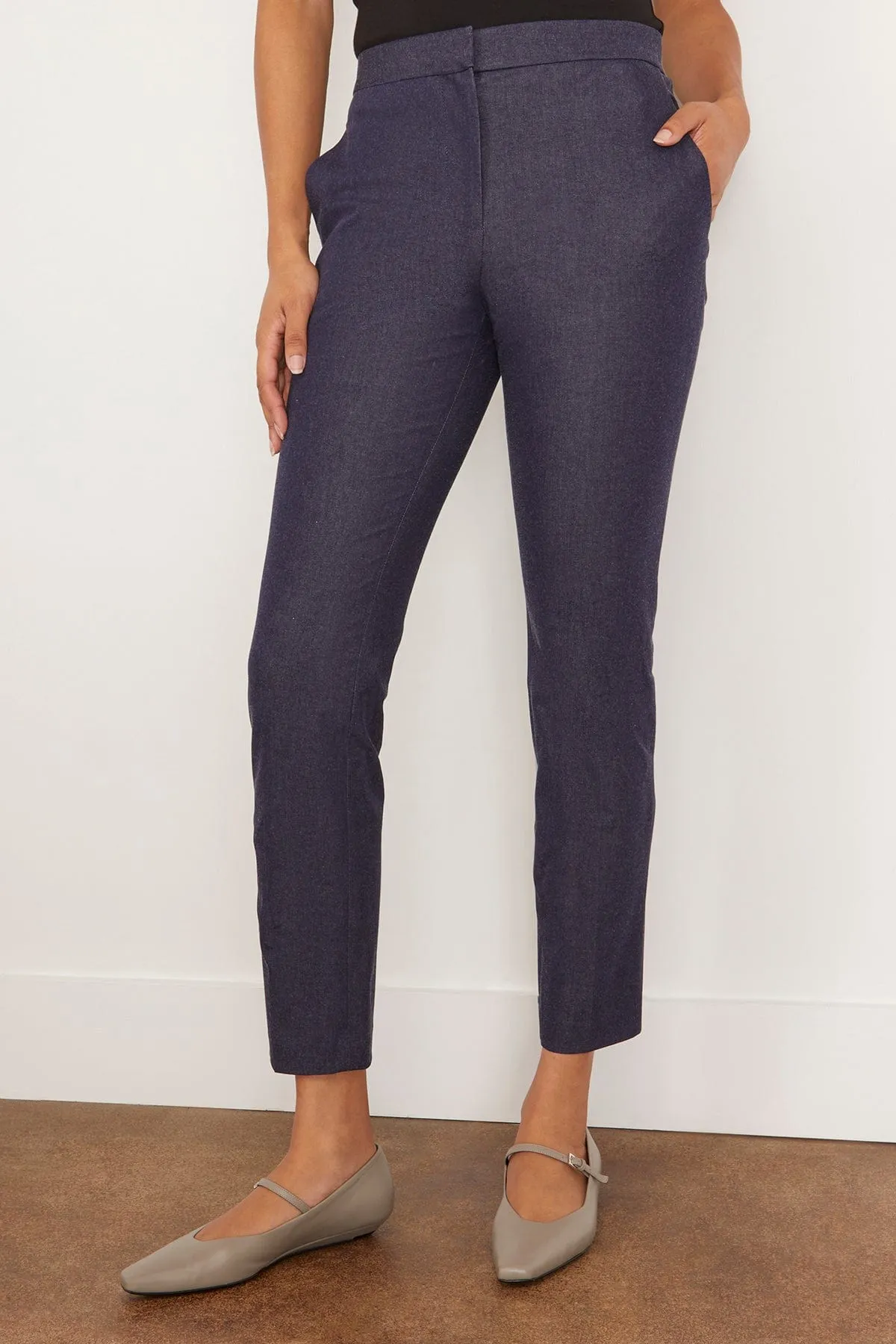 Cropped Skinny Pant in Indigo