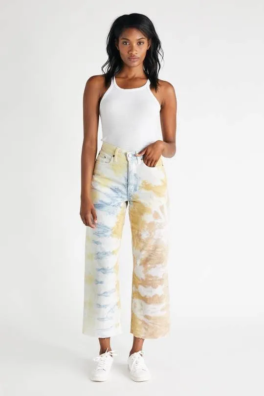 Devon Crop - botanical tie dye