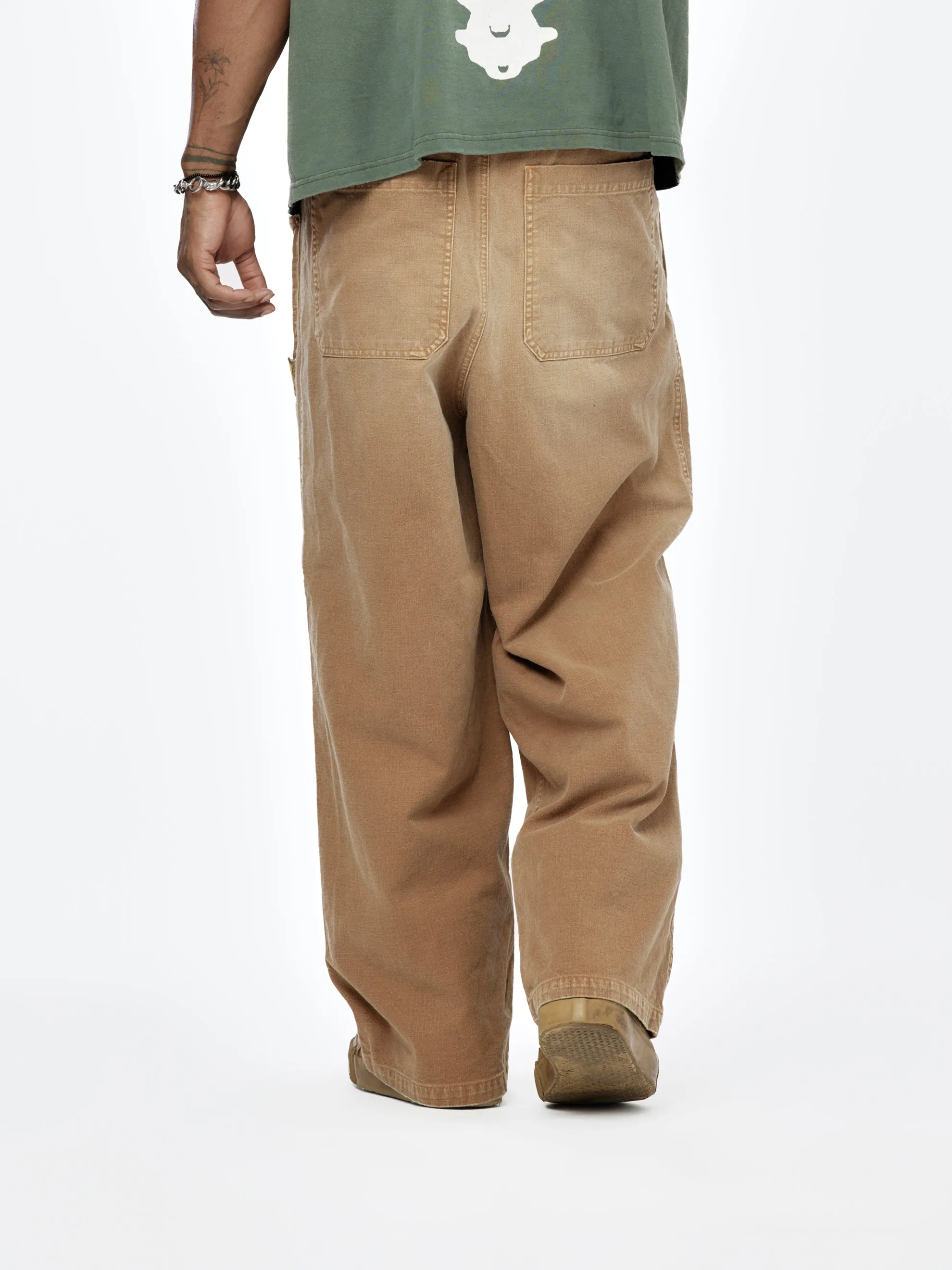 Easy Baggy Banana Patch Pants (Gold)