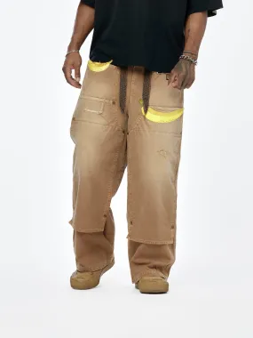 Easy Baggy Banana Patch Pants (Gold)