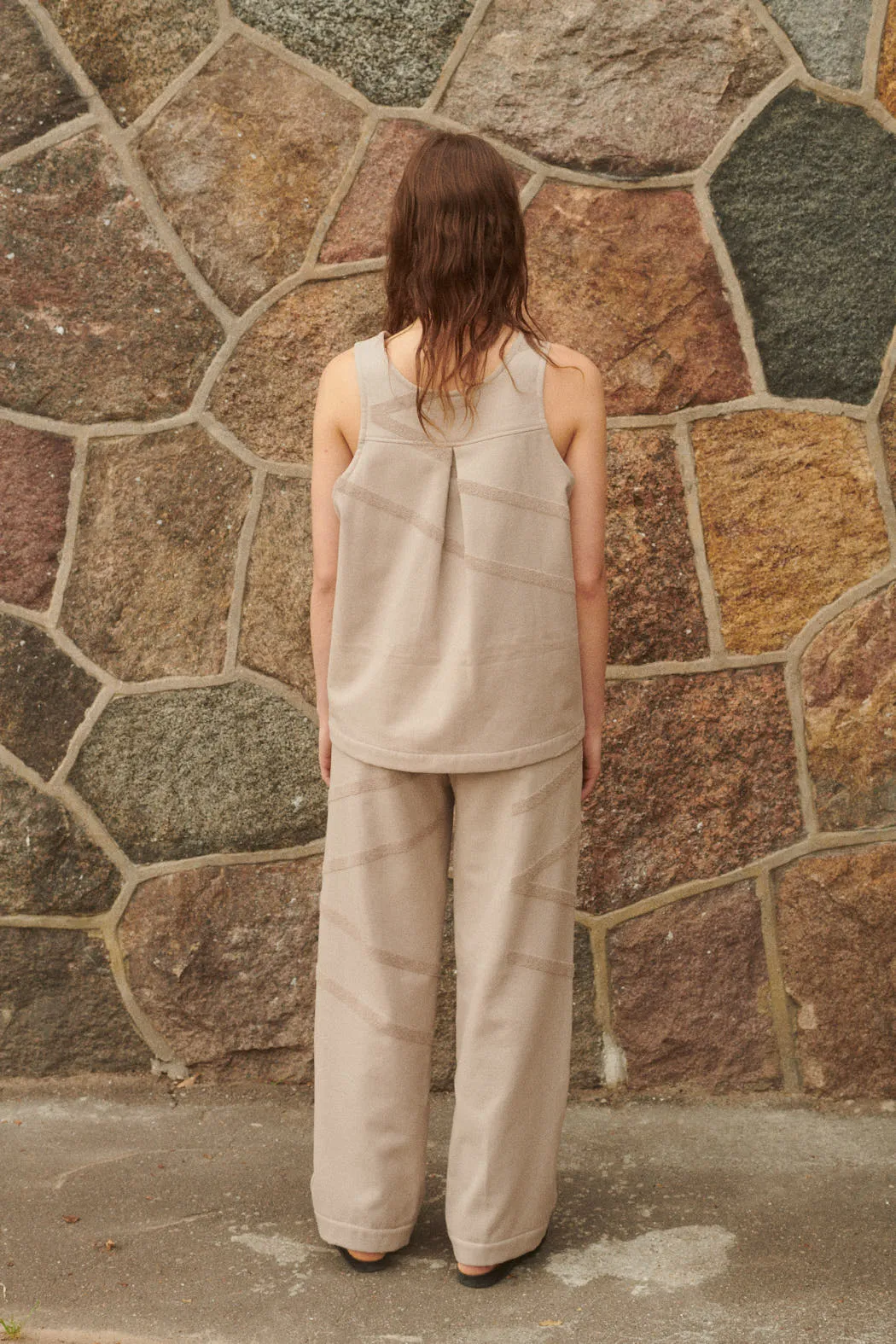 Elba Unisex Pants Stone Beige