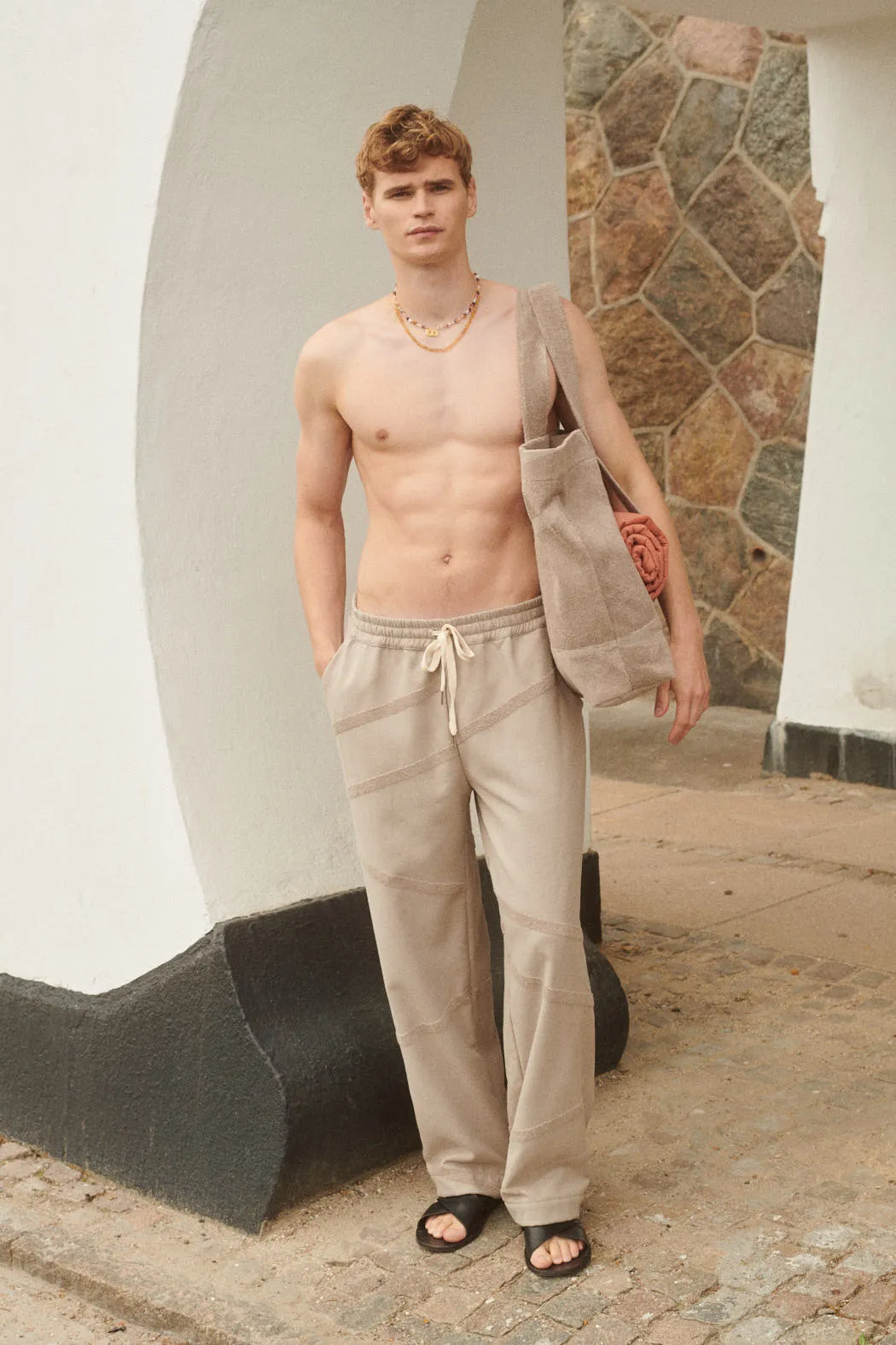 Elba Unisex Pants Stone Beige