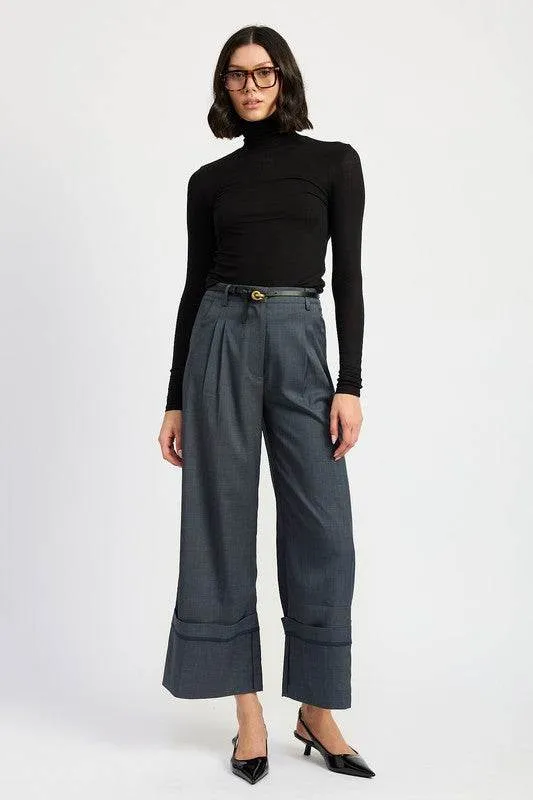 Emory Park Fold Over Pleated Pants