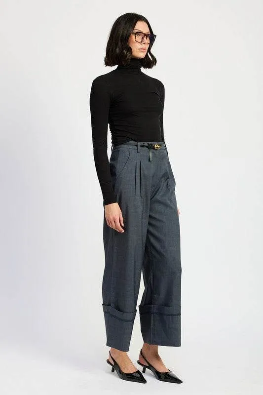 Emory Park Fold Over Pleated Pants