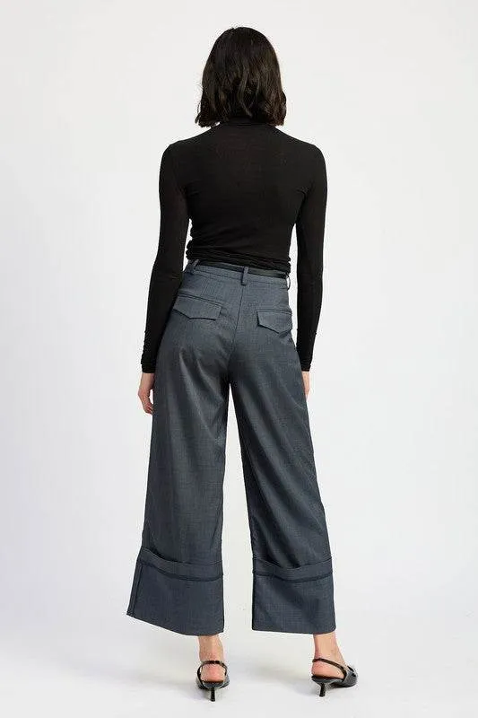Emory Park Fold Over Pleated Pants