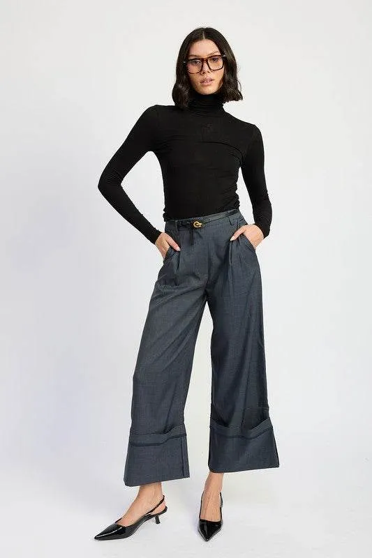 Emory Park Fold Over Pleated Pants