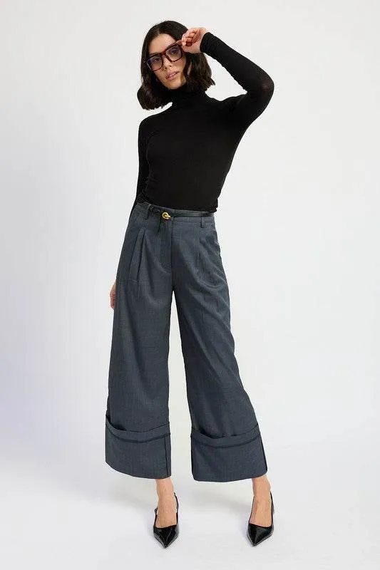 Emory Park Fold Over Pleated Pants