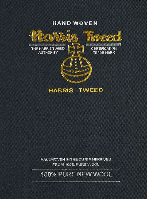 Harris Tweed Forest Green Herringbone Pants