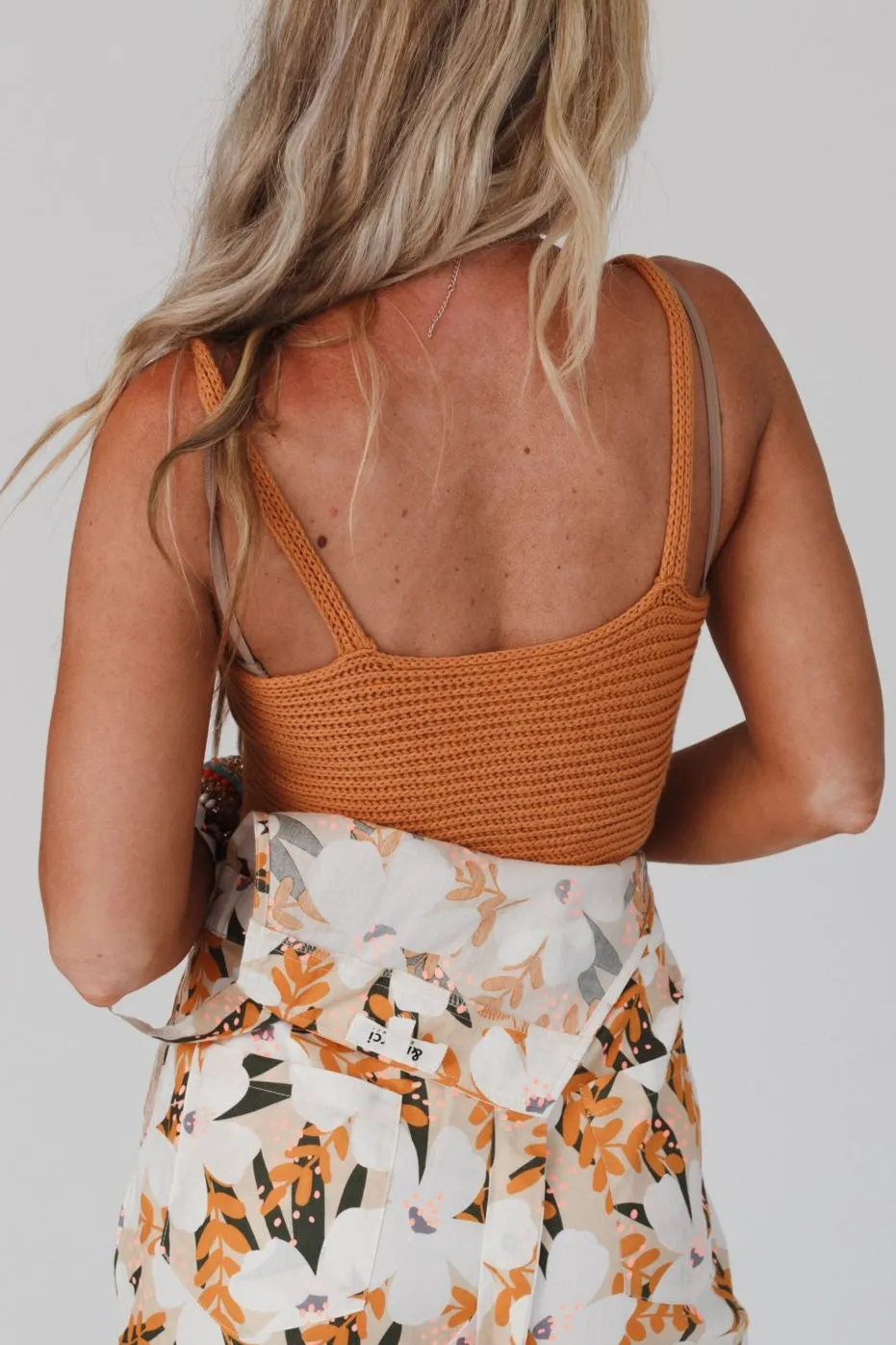 Heatwaves Button Down Brami - Burnt Orange