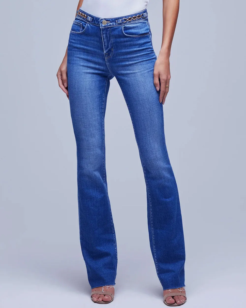 High Rise Ruth Straight Jean in Century