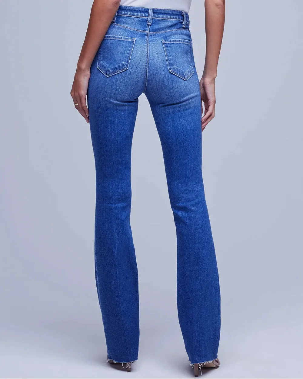 High Rise Ruth Straight Jean in Century