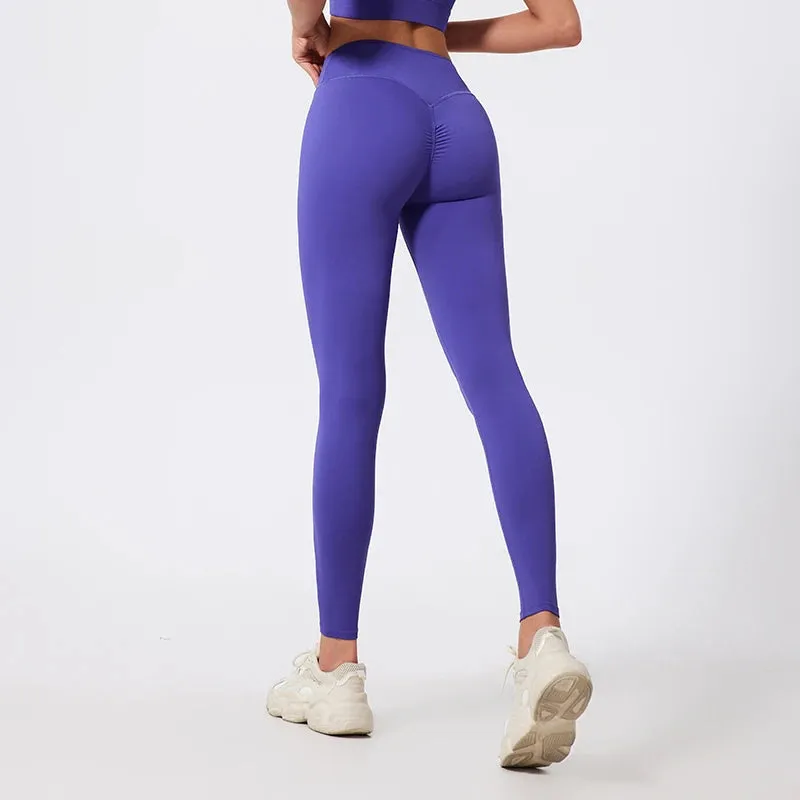 High Waist Quick-Dry Fitness Leggings for Women - Breathable, Compressed, and Anti-Wrinkle Tights for Yoga, Running, and Gym Workouts