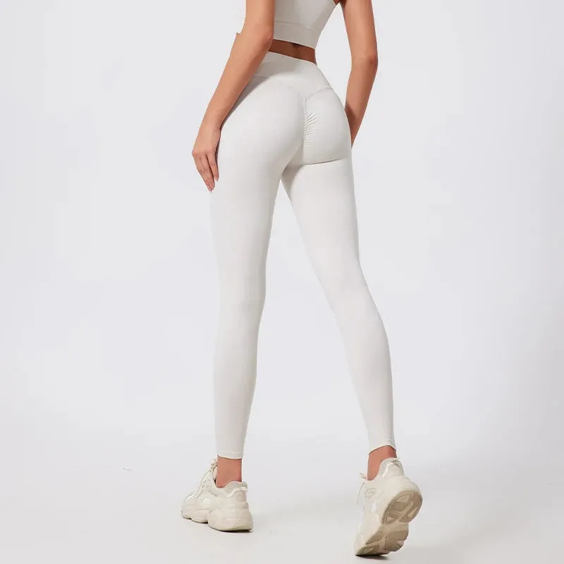 High Waist Quick-Dry Fitness Leggings for Women - Breathable, Compressed, and Anti-Wrinkle Tights for Yoga, Running, and Gym Workouts