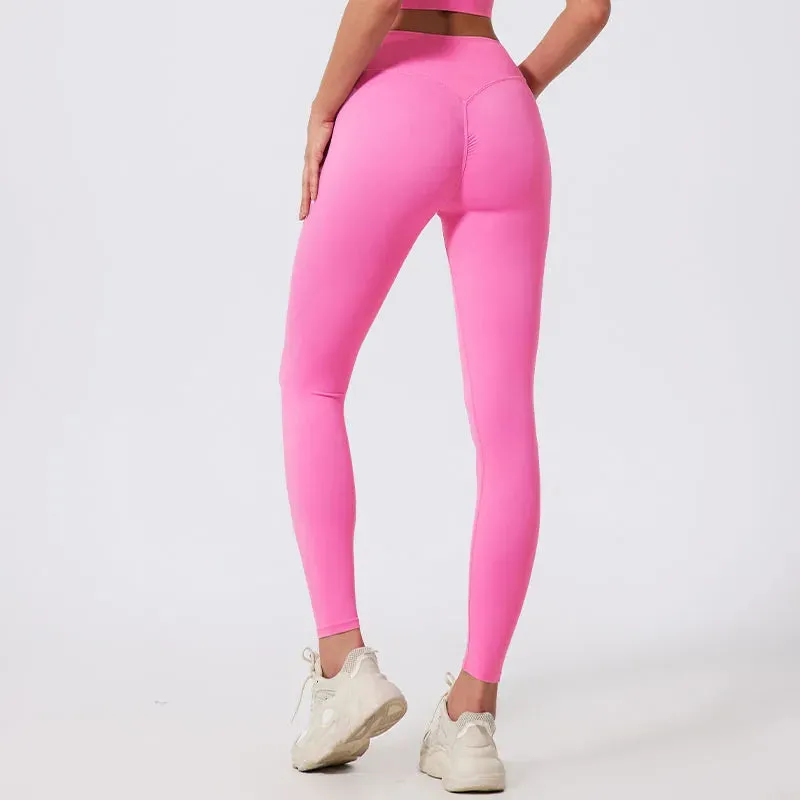 High Waist Quick-Dry Fitness Leggings for Women - Breathable, Compressed, and Anti-Wrinkle Tights for Yoga, Running, and Gym Workouts