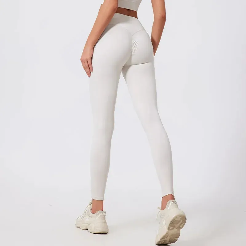 High Waist Quick-Dry Fitness Leggings for Women - Breathable, Compressed, and Anti-Wrinkle Tights for Yoga, Running, and Gym Workouts