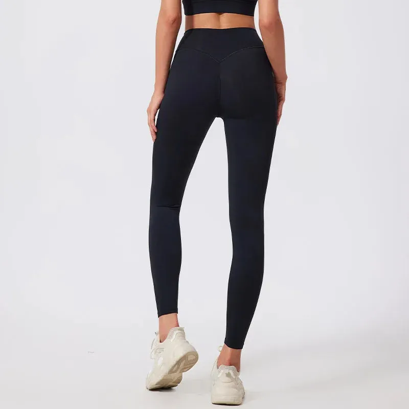 High Waist Quick-Dry Fitness Leggings for Women - Breathable, Compressed, and Anti-Wrinkle Tights for Yoga, Running, and Gym Workouts