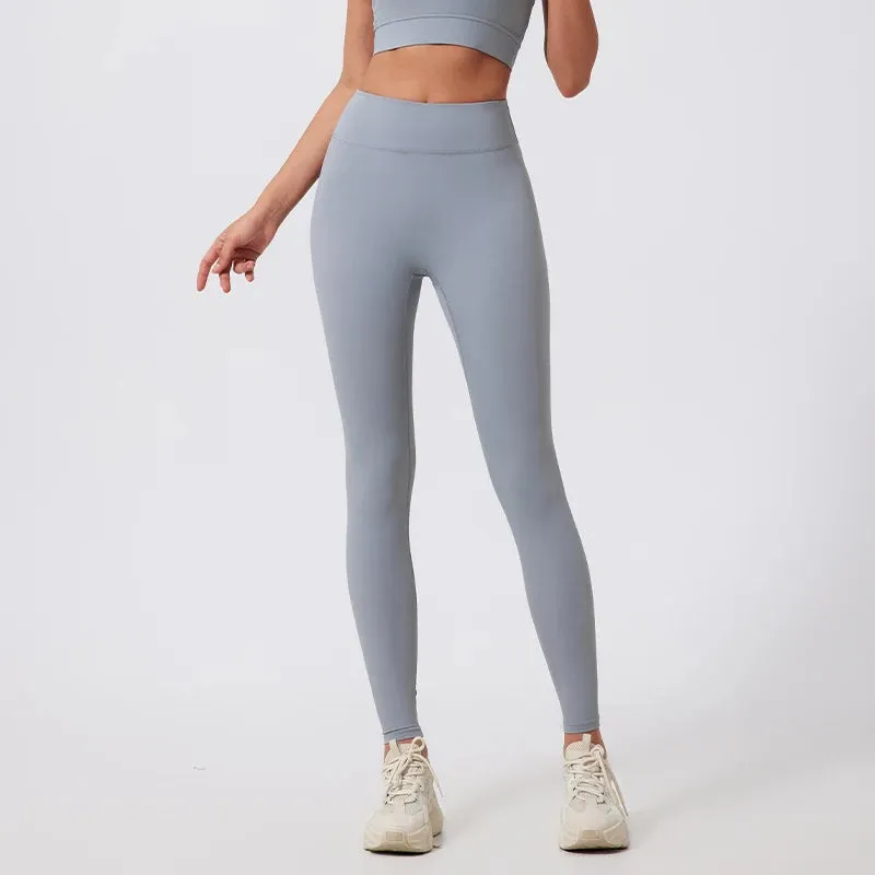 High Waist Quick-Dry Fitness Leggings for Women - Breathable, Compressed, and Anti-Wrinkle Tights for Yoga, Running, and Gym Workouts