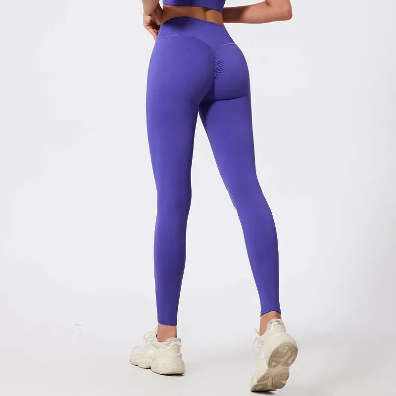High Waist Quick-Dry Fitness Leggings for Women - Breathable, Compressed, and Anti-Wrinkle Tights for Yoga, Running, and Gym Workouts