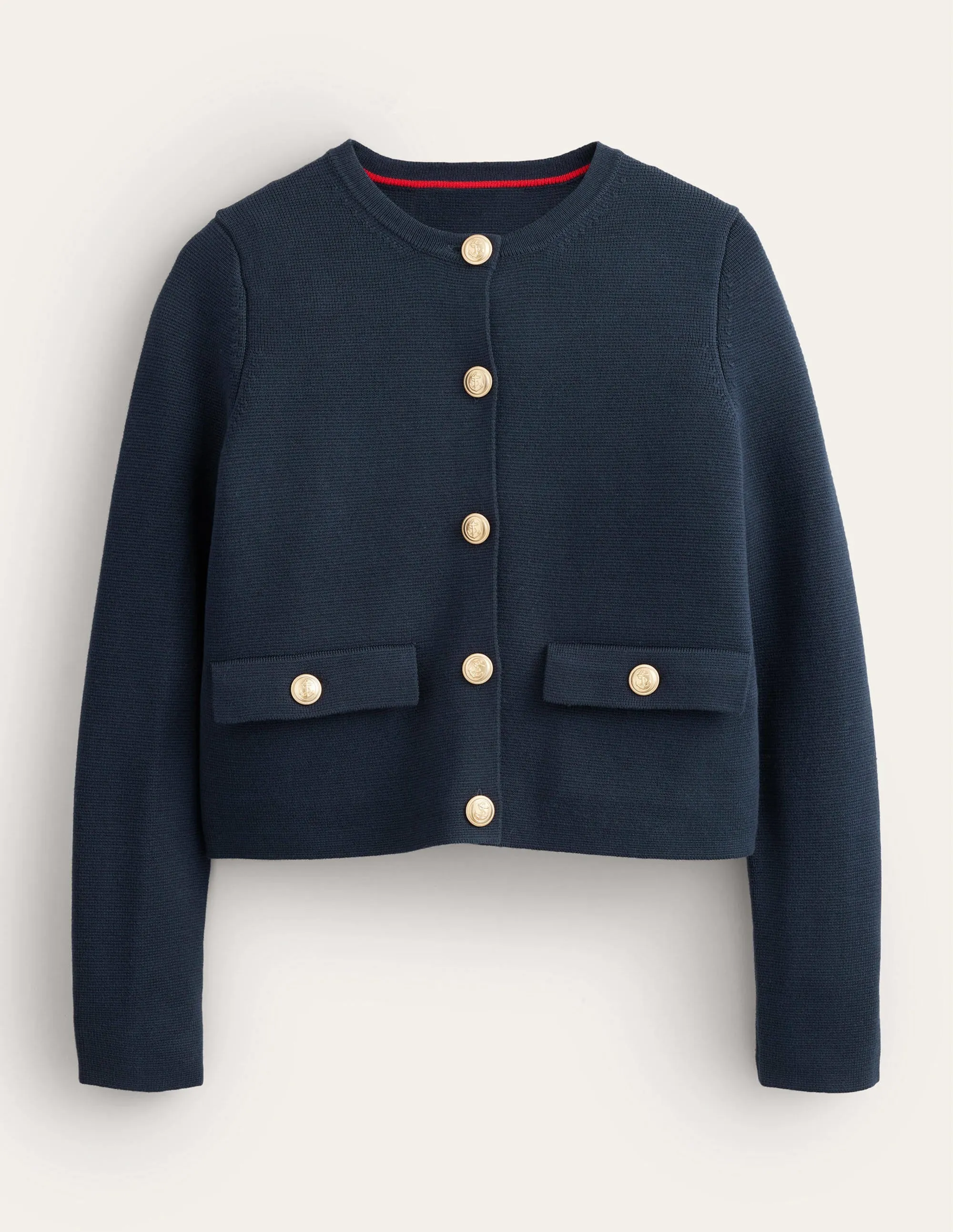 Holly Knitted Jacket-Navy