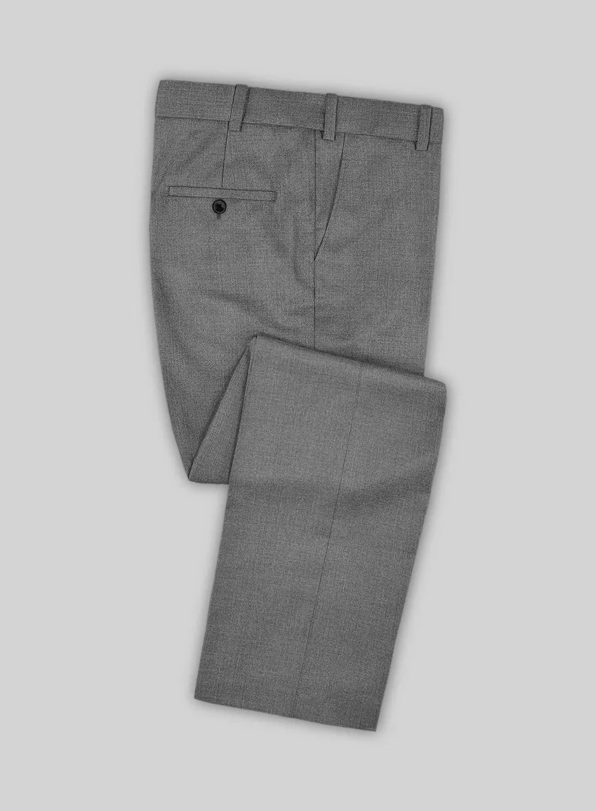 Huddersfield Stretch Gray Wool Pants