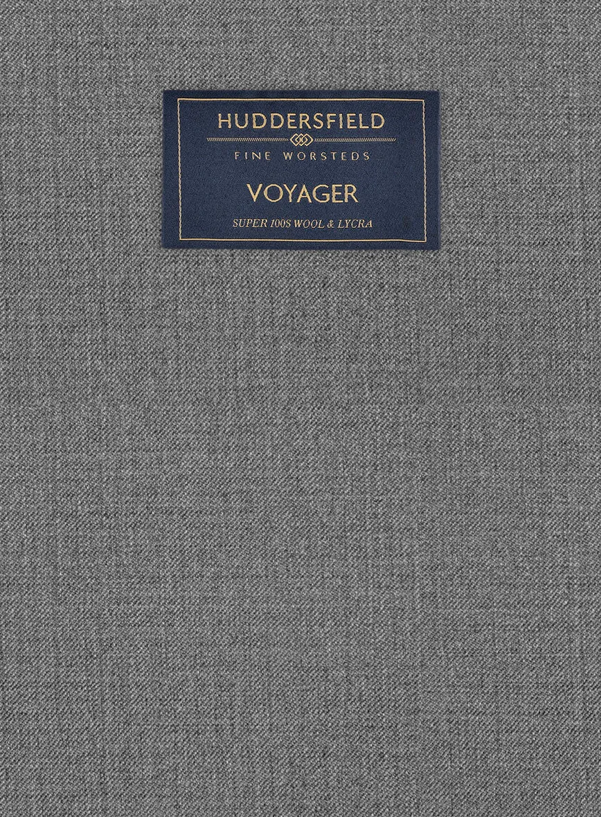 Huddersfield Stretch Gray Wool Pants
