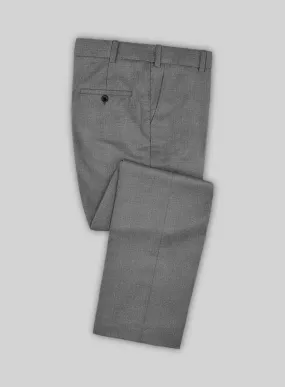 Huddersfield Stretch Gray Wool Pants