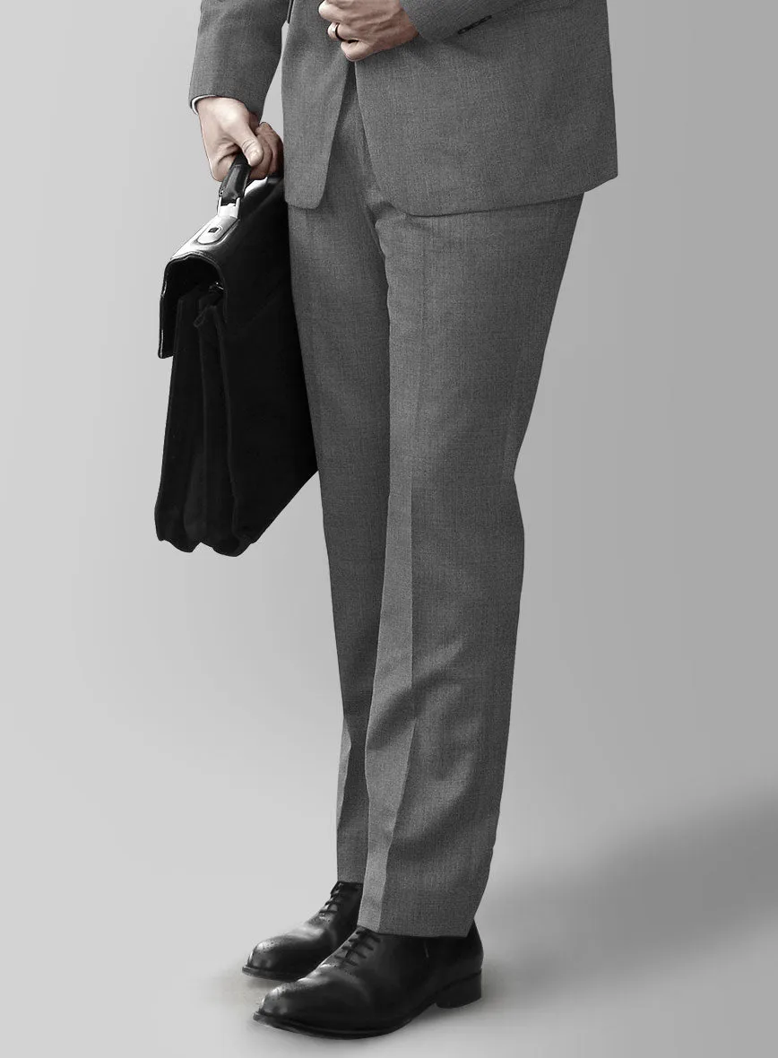 Huddersfield Stretch Gray Wool Pants