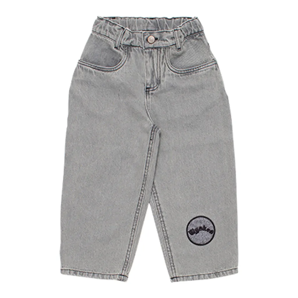 Jean Balloon Ice Grey Denim