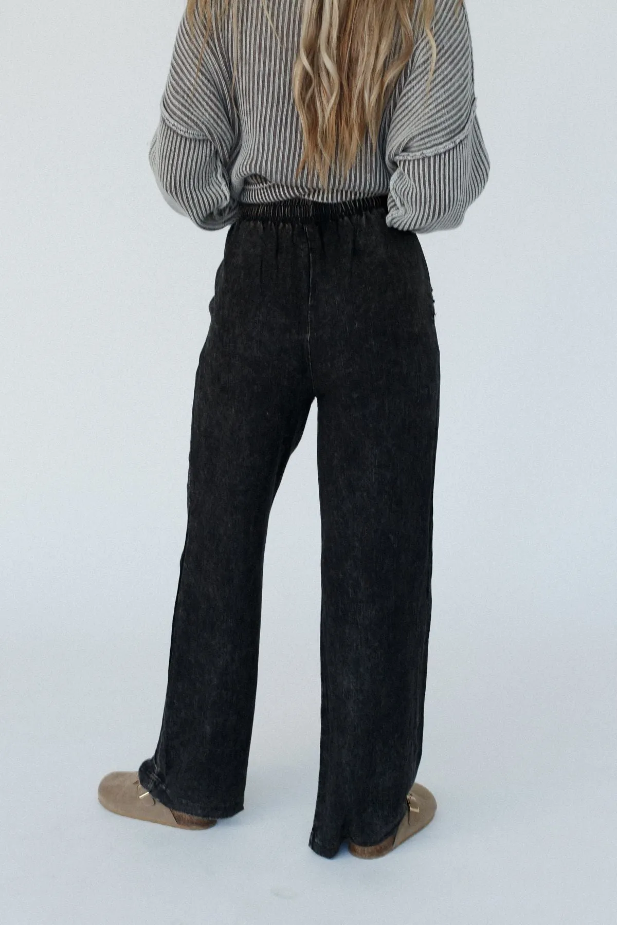 Just For Fun Lounge Pants - Ash Black