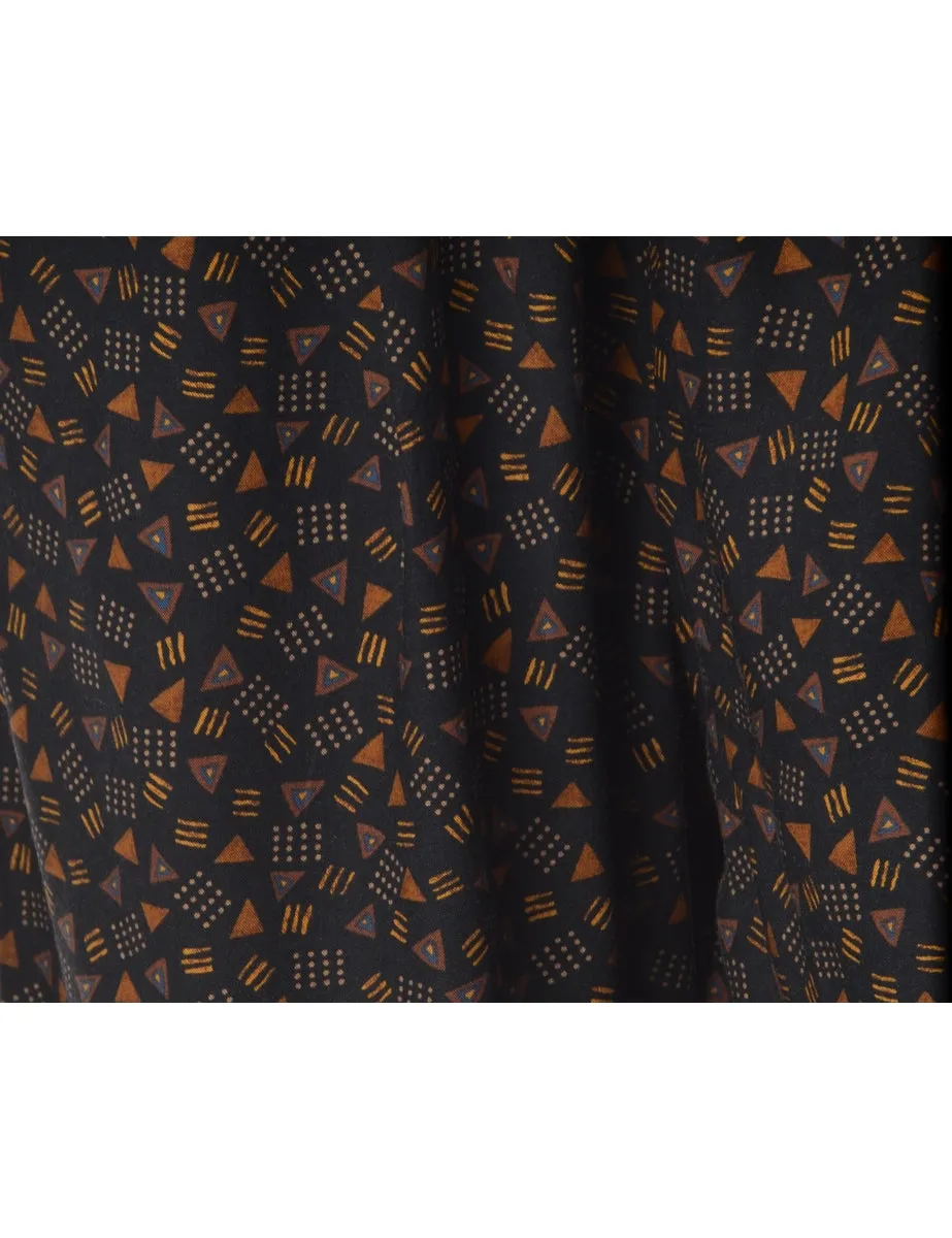 Label Patterned Summer Culotte