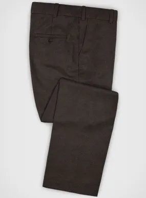Lanificio Zegna Traveller Dark Brown Wool Pants