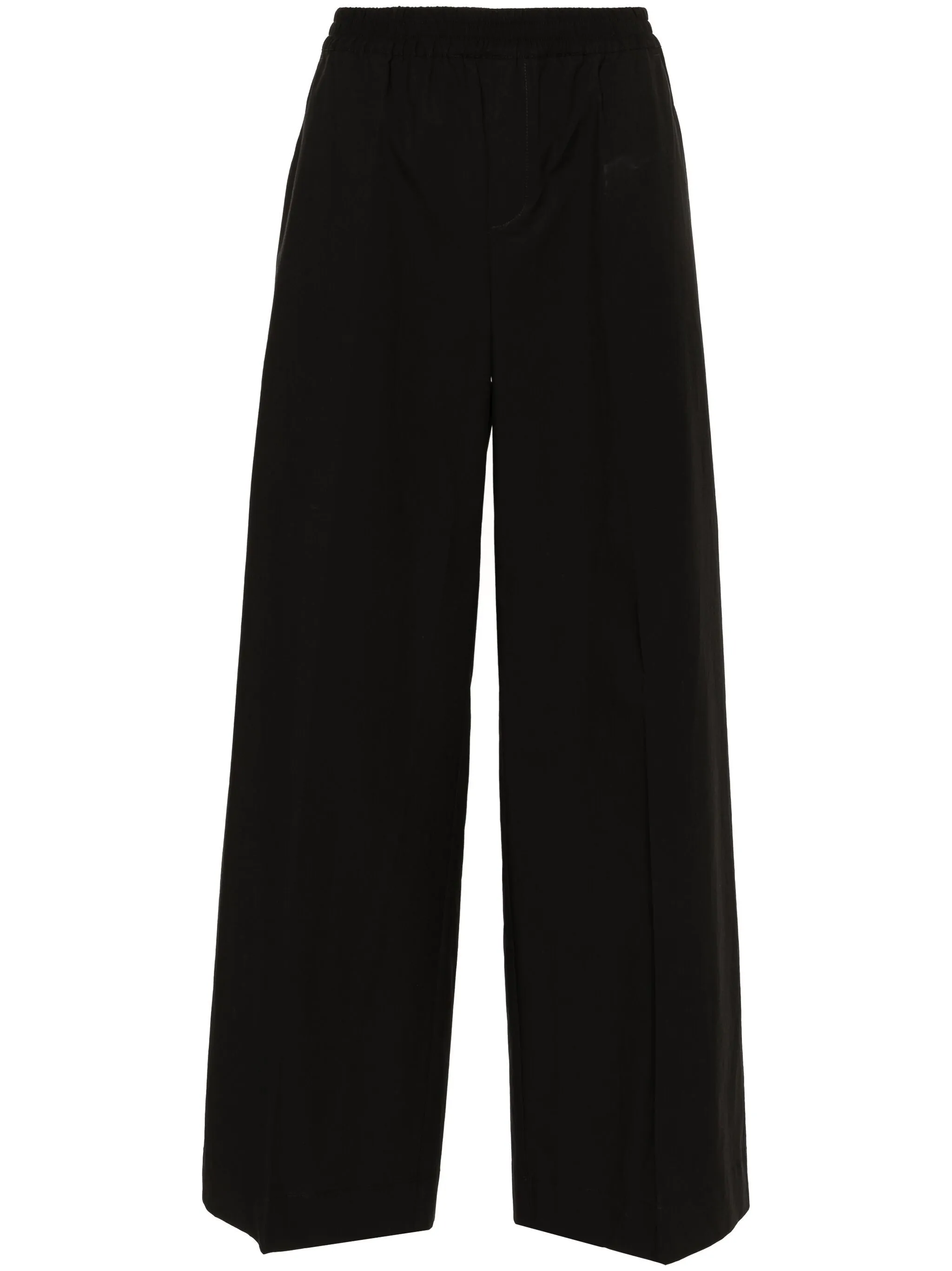 logo-embroidered straight trousers