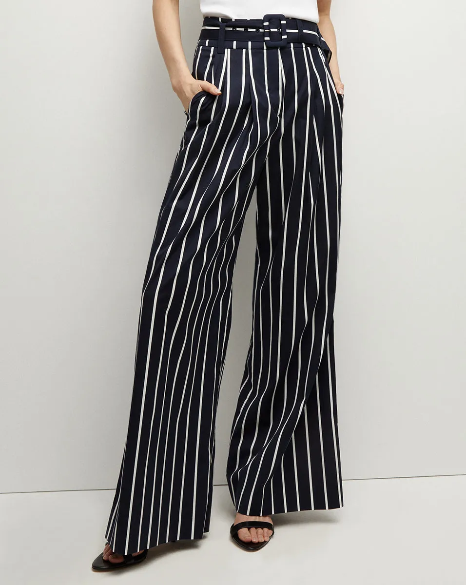 Maliyah Striped Wide-Leg Pant