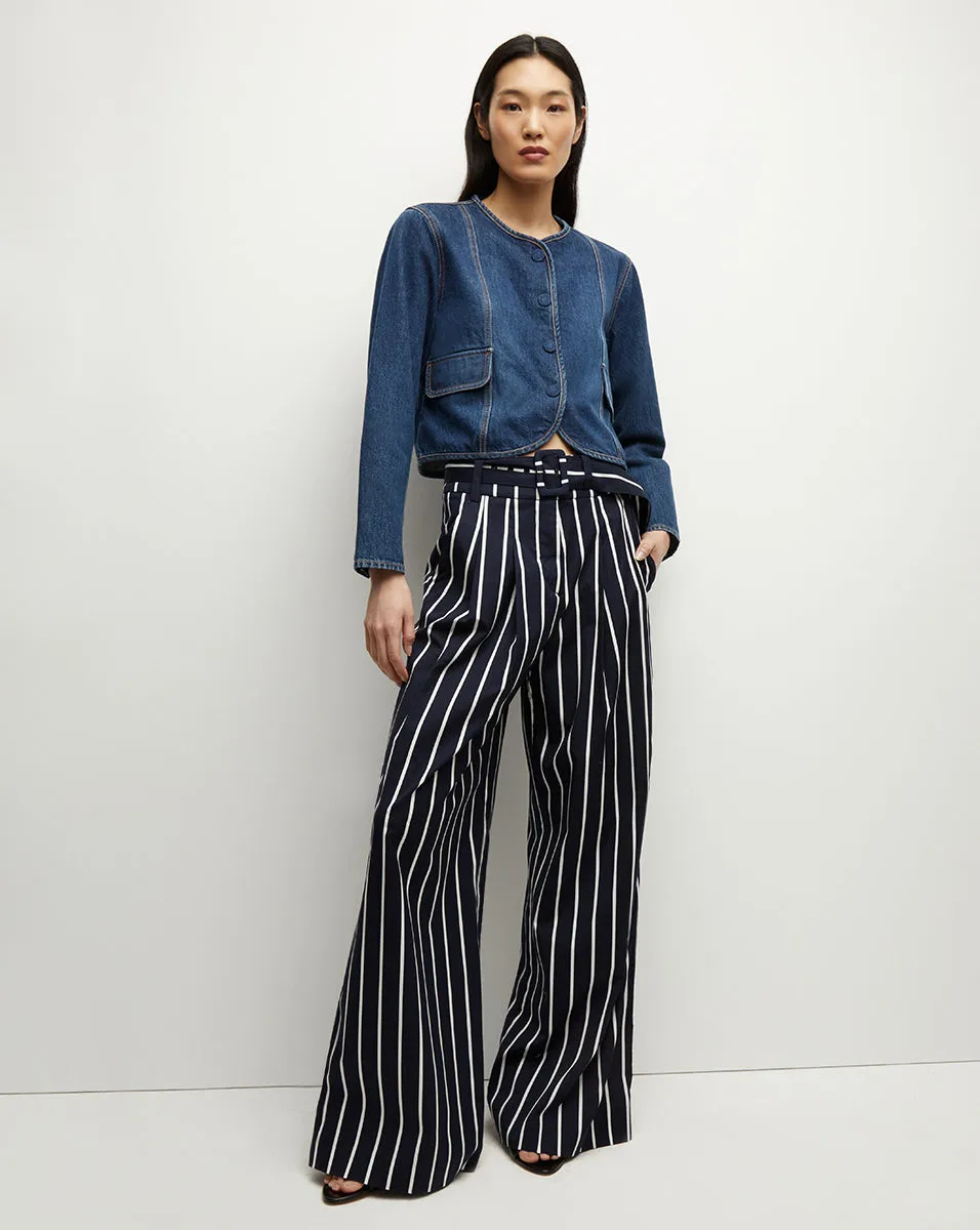 Maliyah Striped Wide-Leg Pant