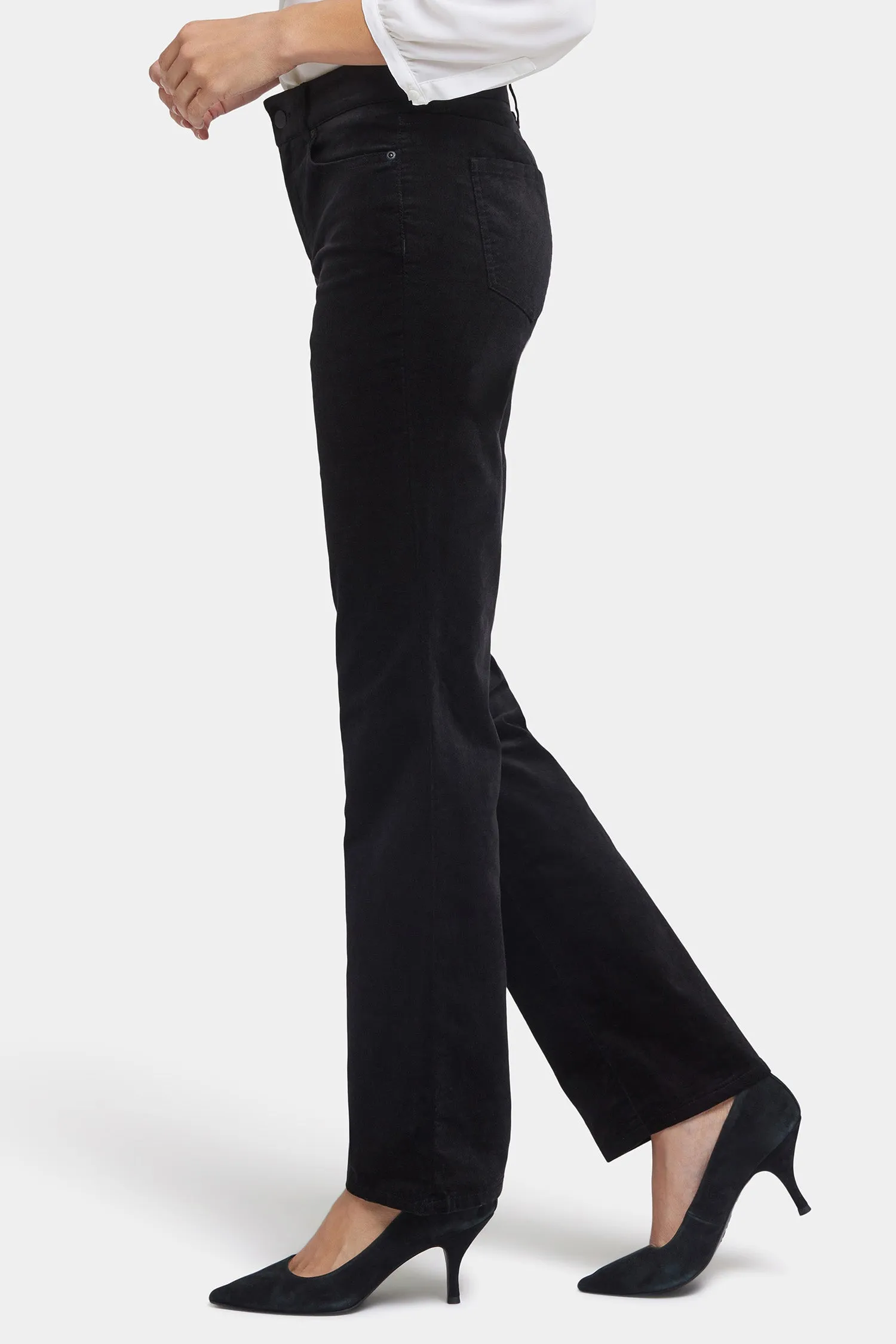 Marilyn Straight Pants In Petite  - Black