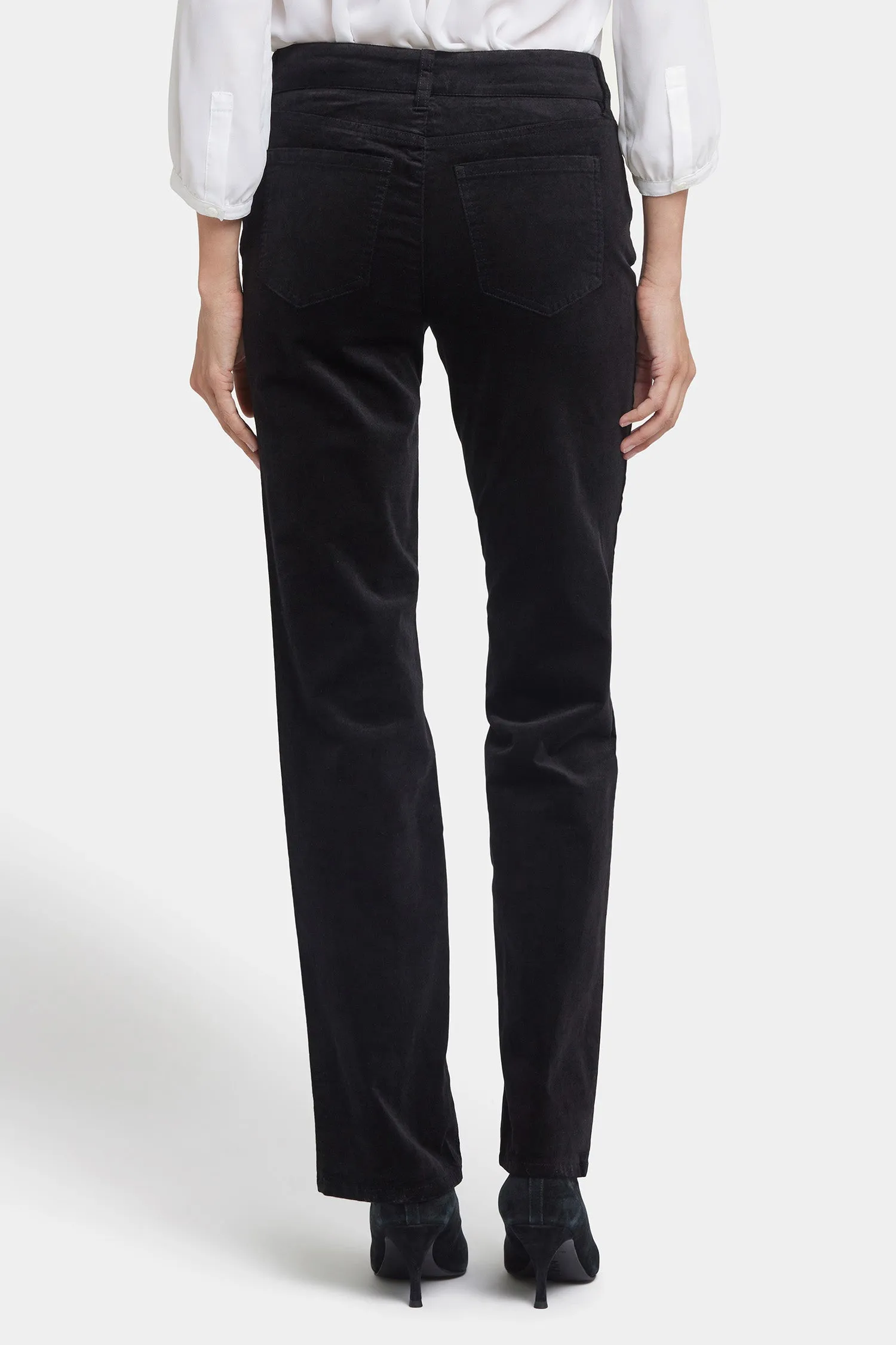Marilyn Straight Pants In Petite  - Black